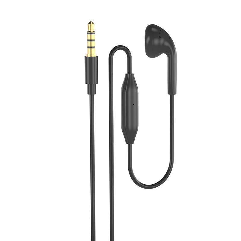 3.5mm Single Side Mono Earphone In Ear Earbud Headset Headphone With Microphone