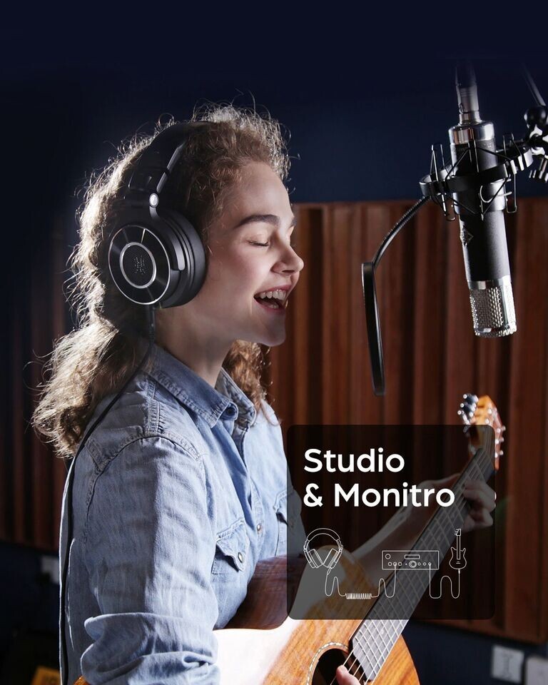 OneOdio Monitor 60 Professional Studio Headphones Wired Over Ear Hi-Res Audio