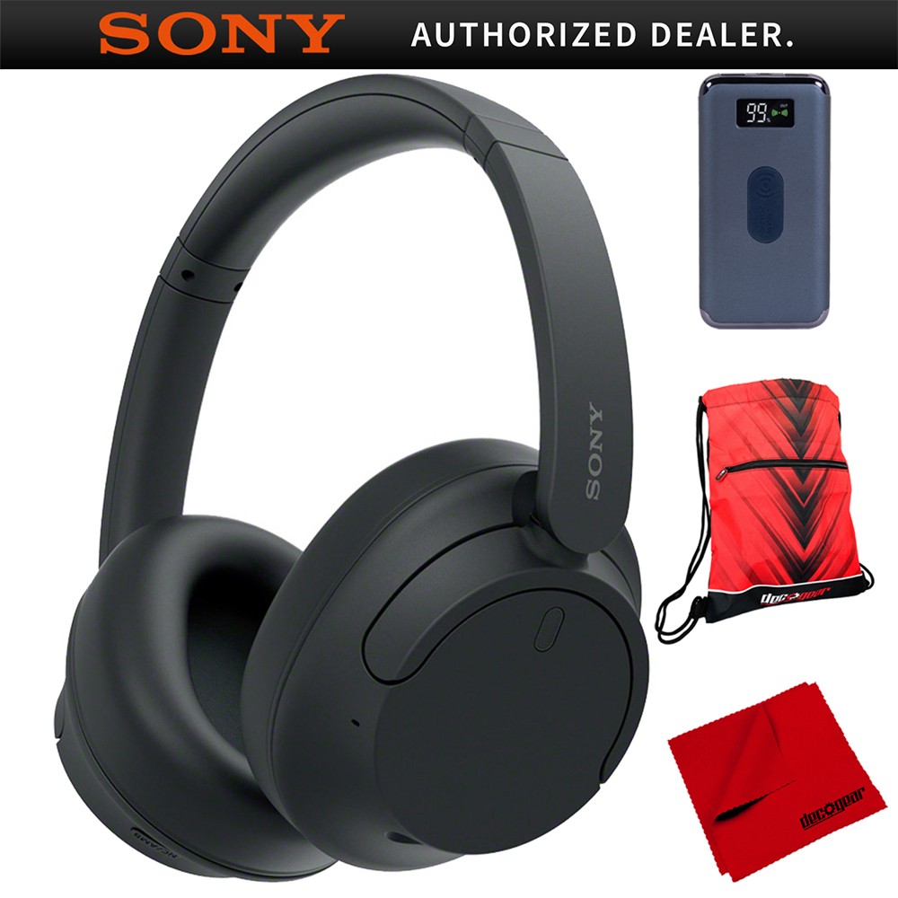 Sony WH-CH720N Wireless Noise Cancelling Headphones (Black) + Power Bank Bundle
