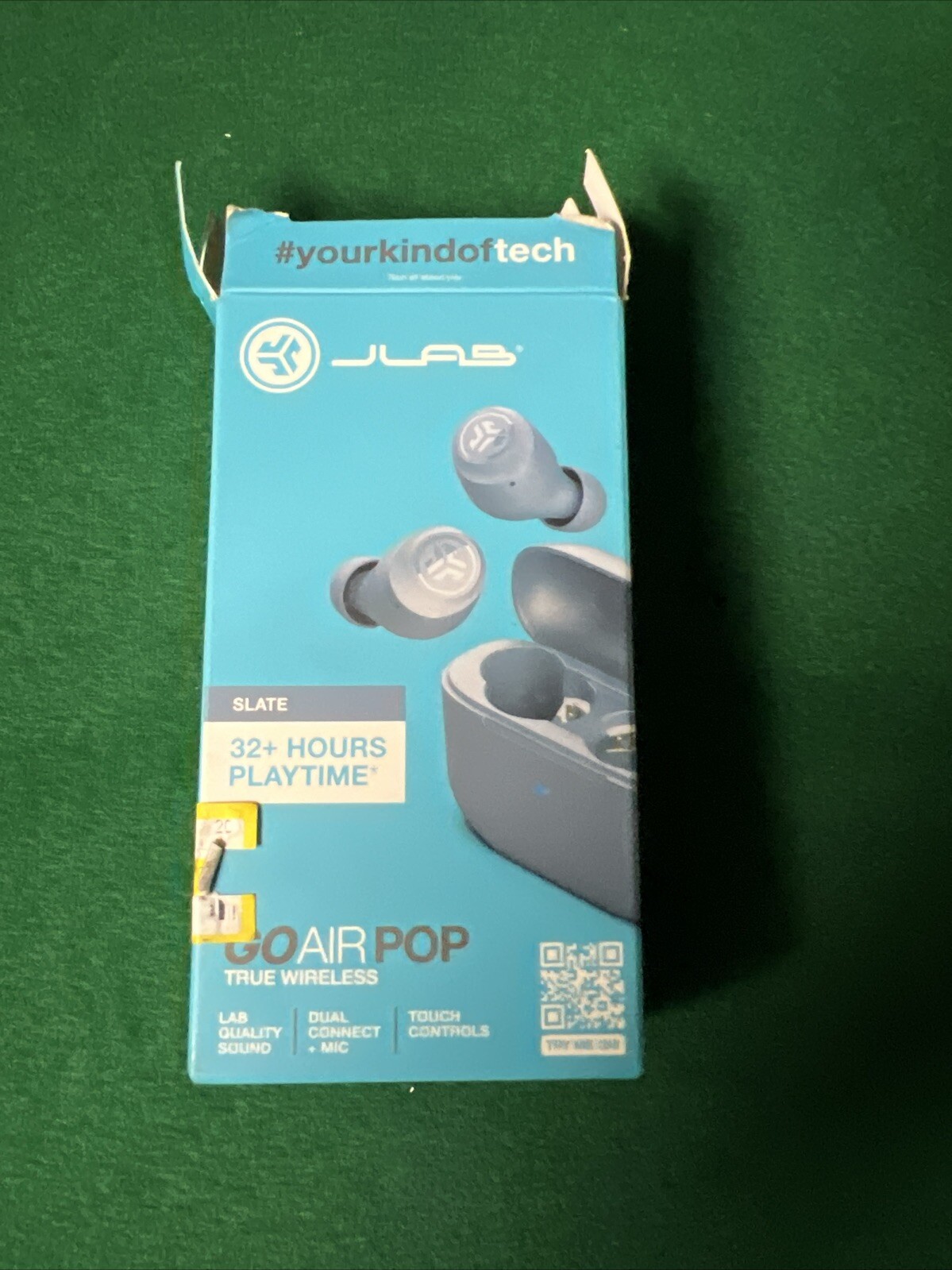 JLab EBGAIRPOPRSLT124 GO Air POP True Wireless In-Ear Headphones – Slate