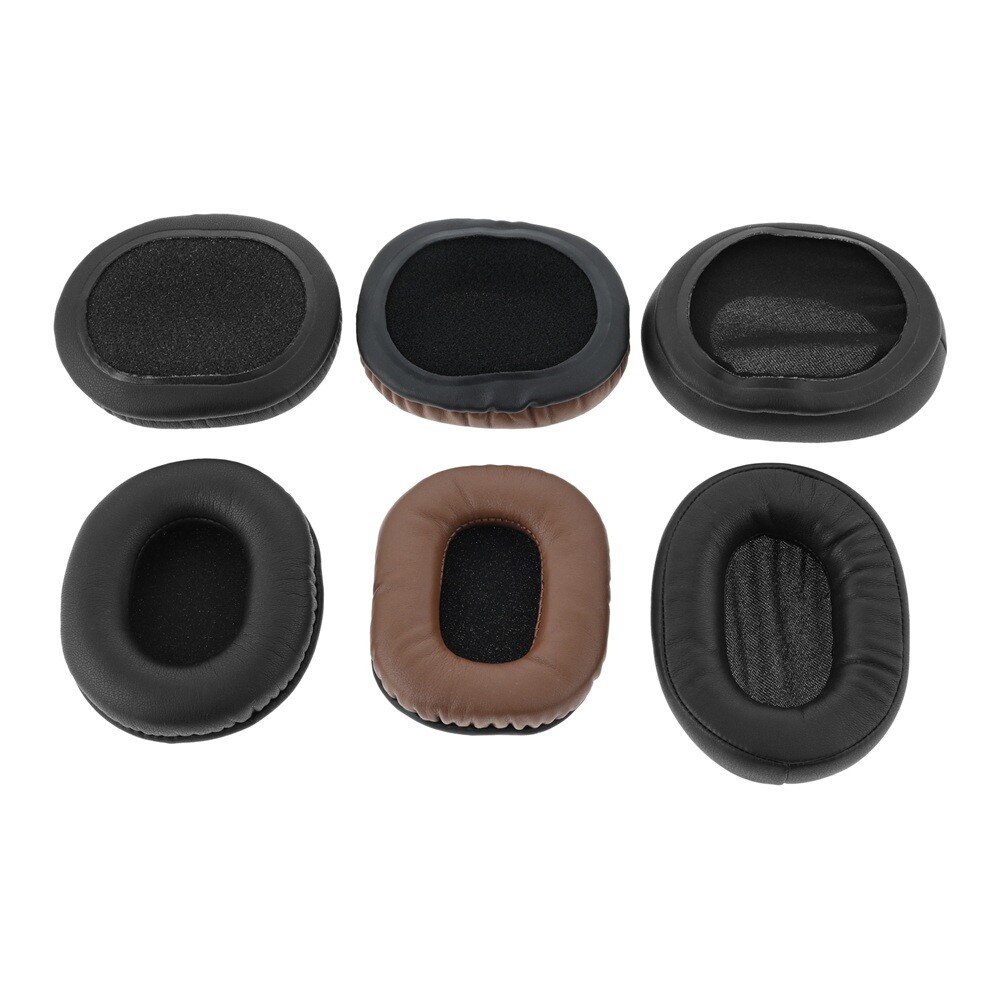 1Pair Ear Pad Cushion For SONY MDR-7506 MDR-V6 Headphone Protein Leather Sponge