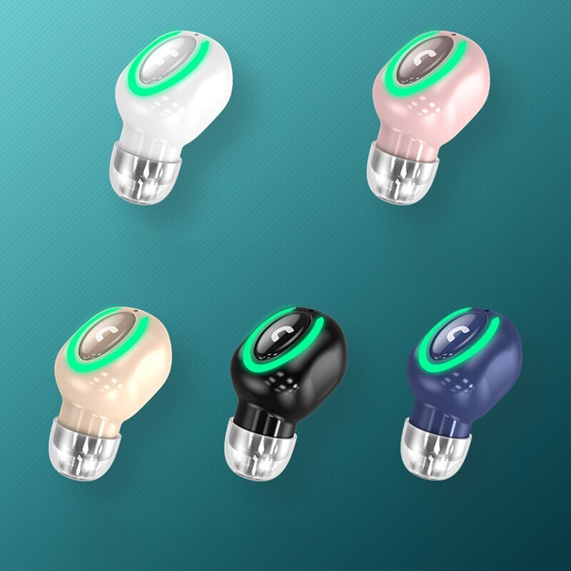 5 Colors TWS Wireless Headphone Invisible Bluetooth Earphone Mini Single in ear