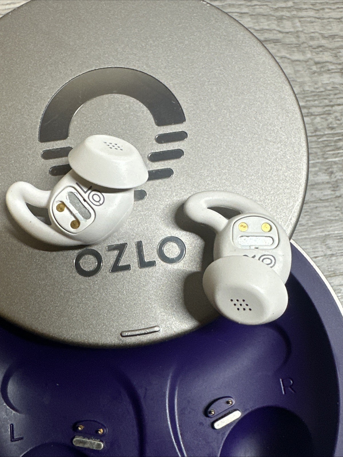 Ozlo Gray Active Noise Cancelling Sleepbuds Parts Or Repair Very Low Sound