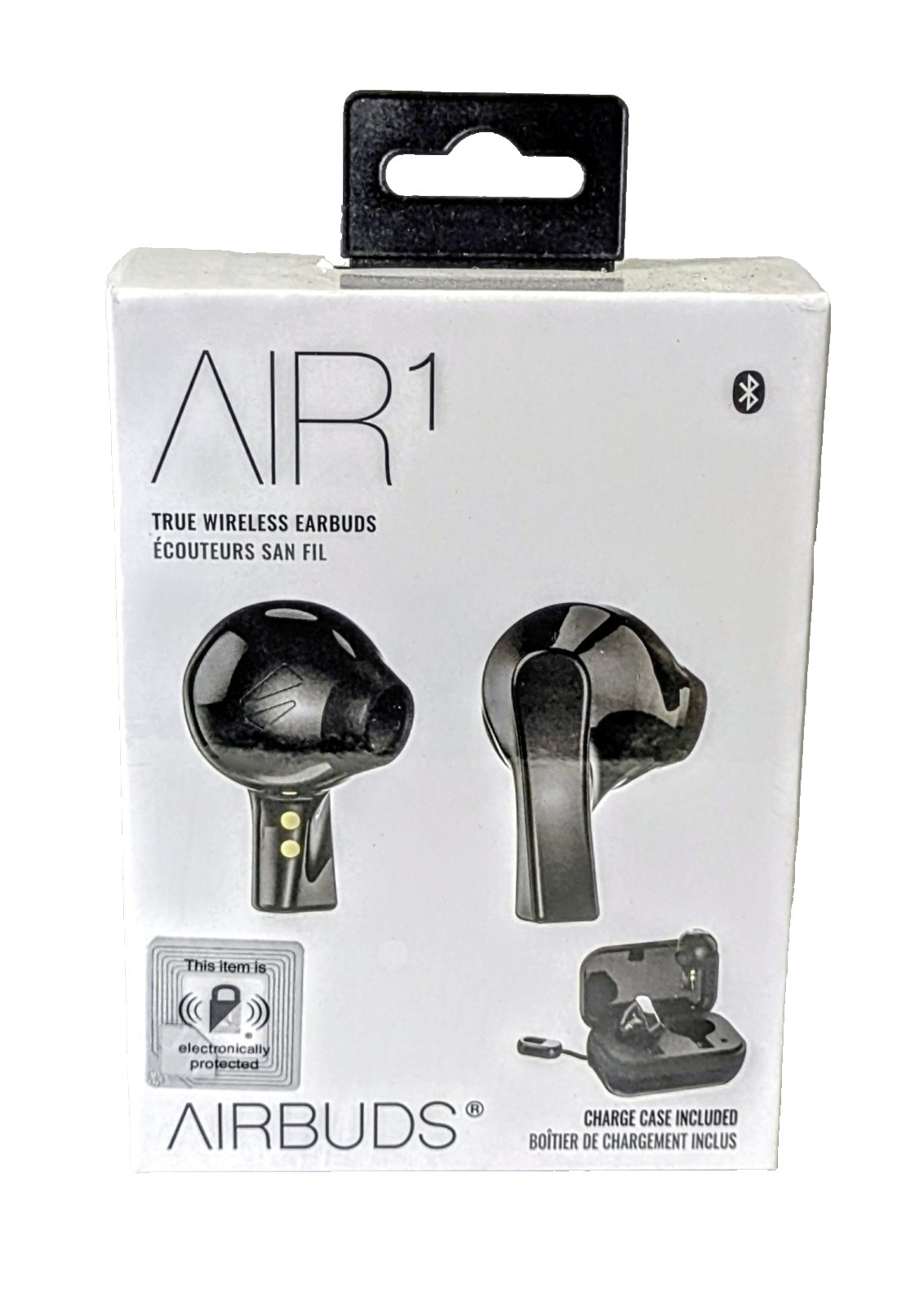 AirBuds AIR1 True Wireless Black Earbuds with Charging Case