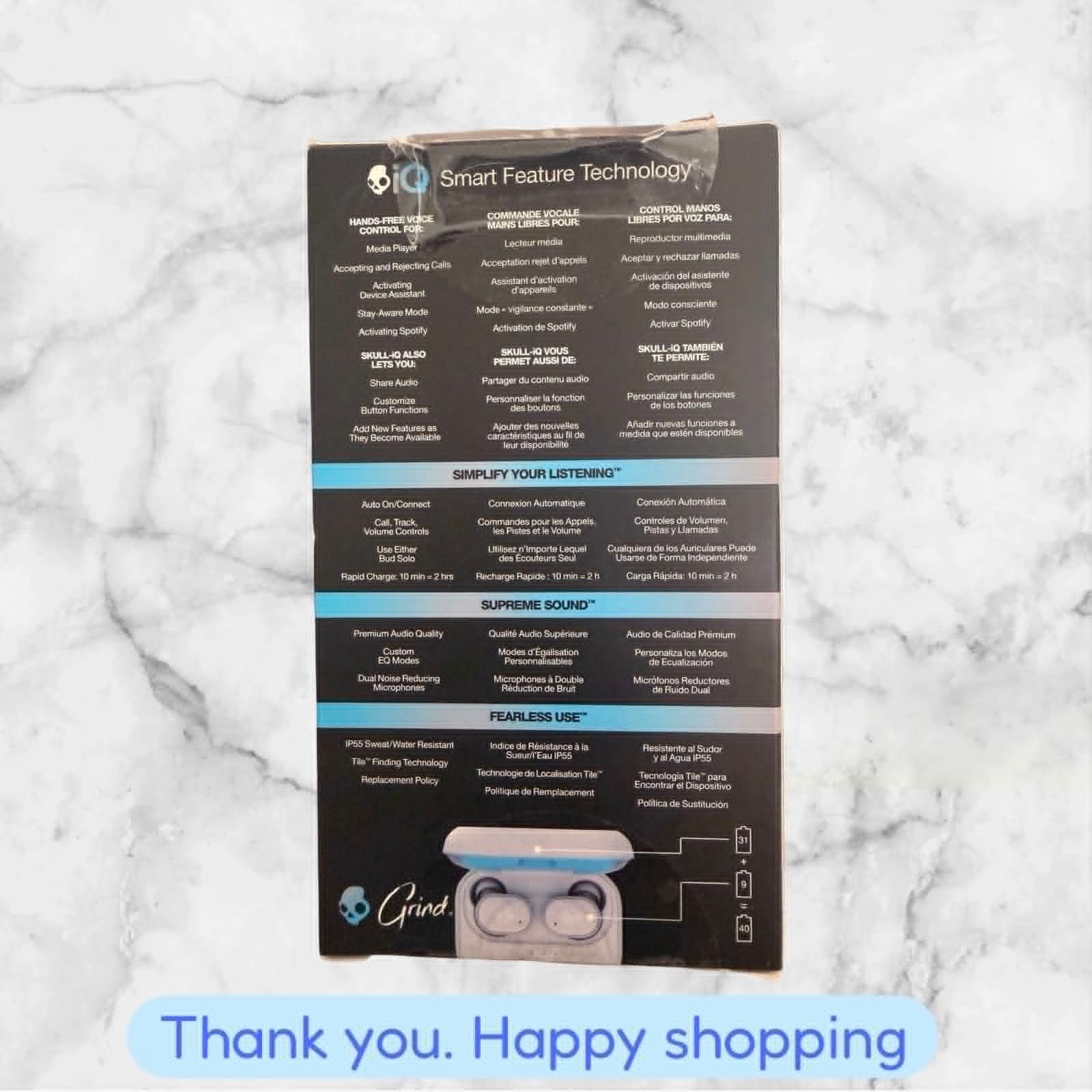 SKullcandy Voice Control Ultimate Fredom CANDY Wireless Earbuds NEW SHIPPING