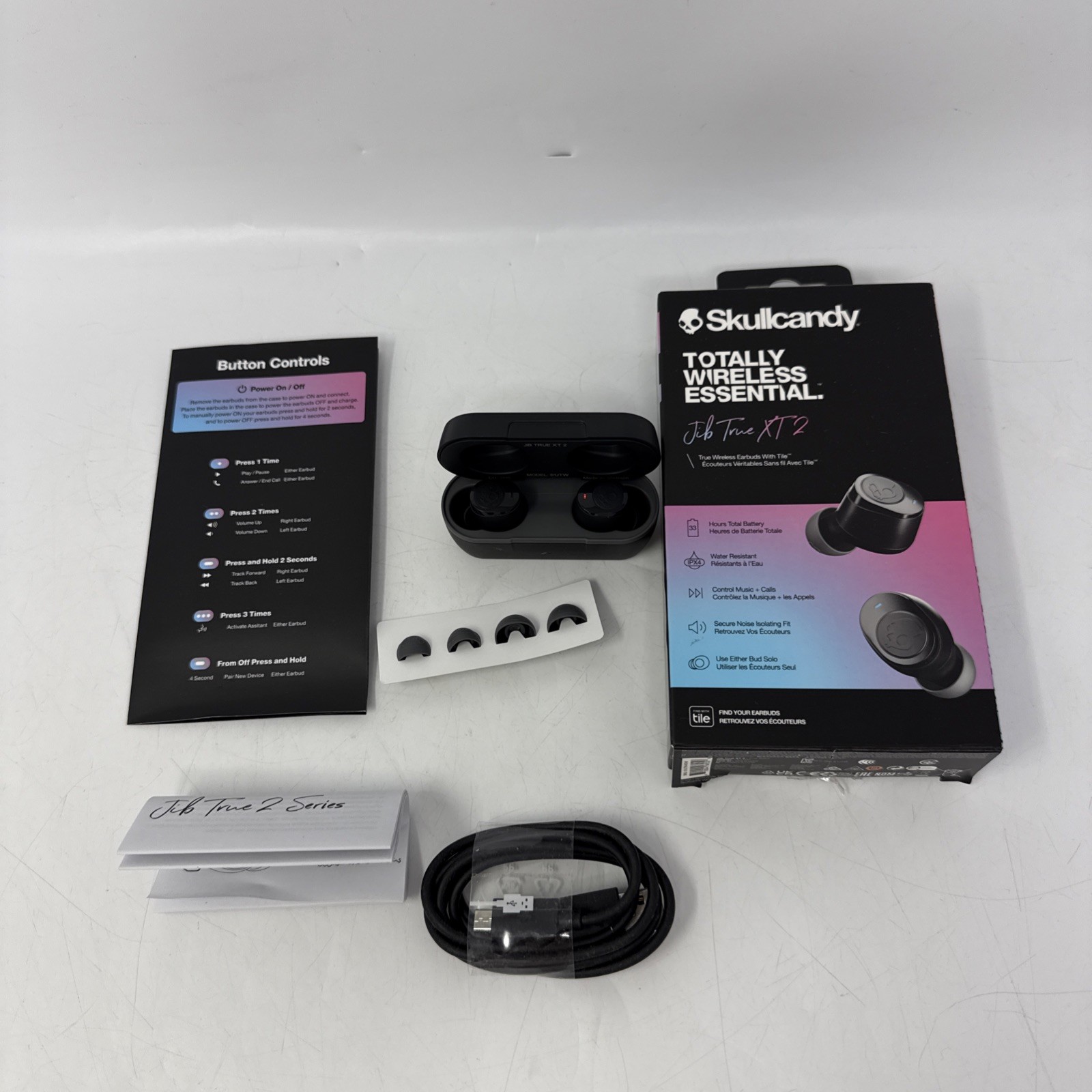 Skullcandy S1JTW Jib True XT 2 In-Ear Headphones – Black