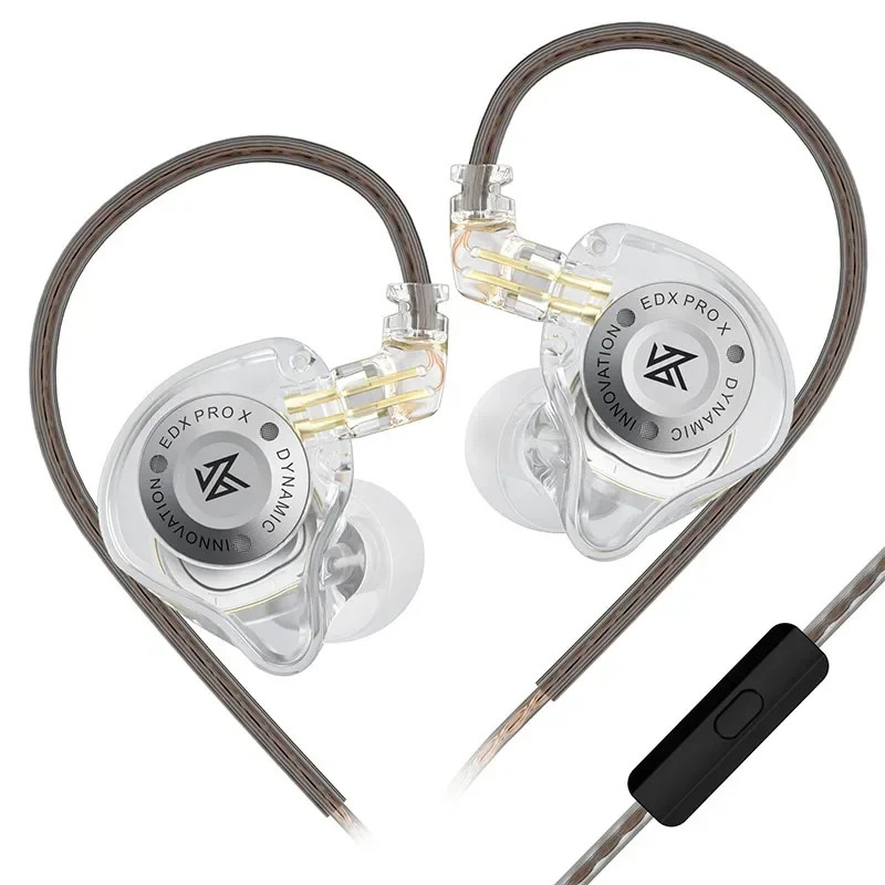 EDX Pro X HiFi Dynamic Bass Earphones Noise Cancelling 2-Pin Cable