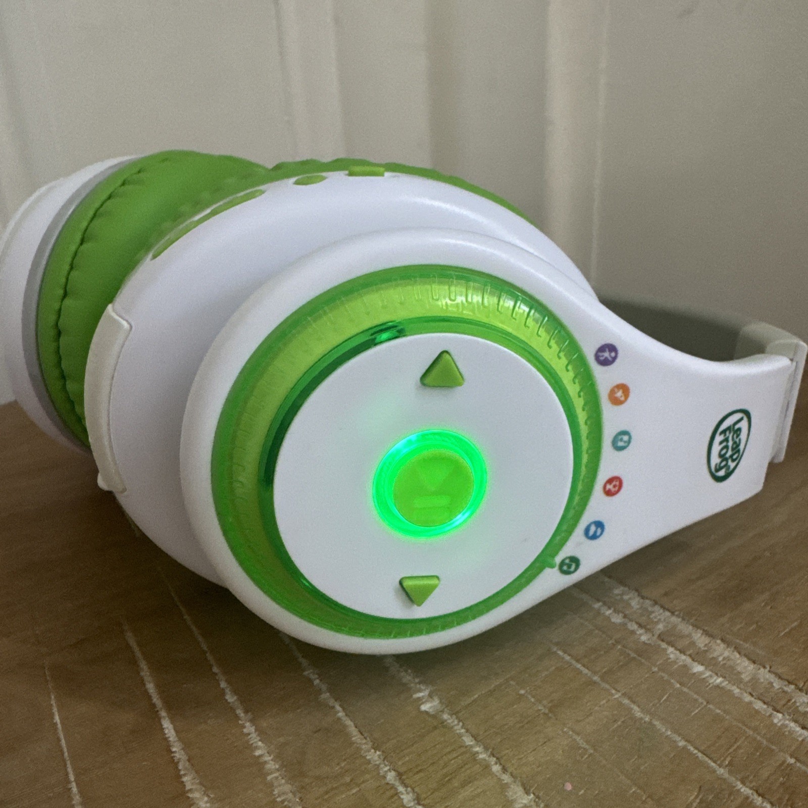 LeapFrog LeapPods Max Wireless Bluetooth Kids Over-Ear Headphones Green/White