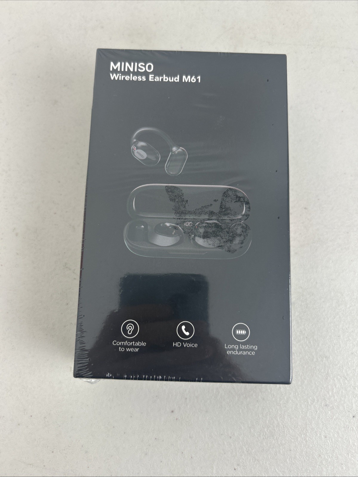 MINISO Wireless Earbud M61 Black New Sealed HD Voice Long Battery