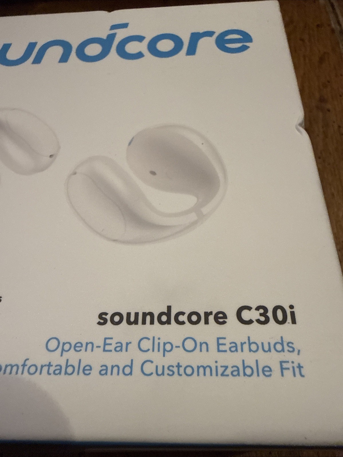Soundcore C30i Open-Ear Earbuds Clip-On Headphones Comfort 10H/30H Playtime New