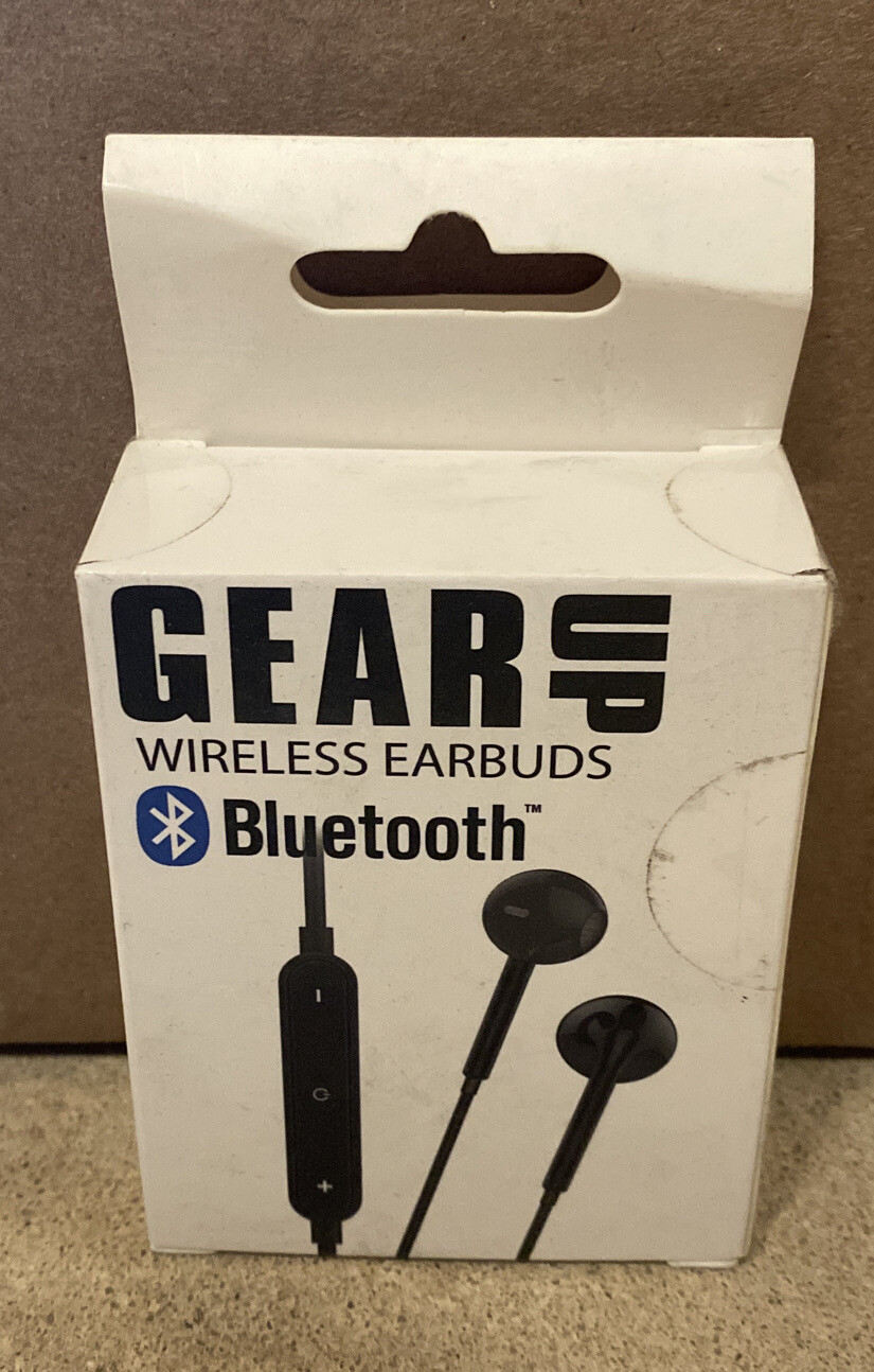 Gear Up Wireless Bluetooth Earbuds Black Or White (colors may vary)
