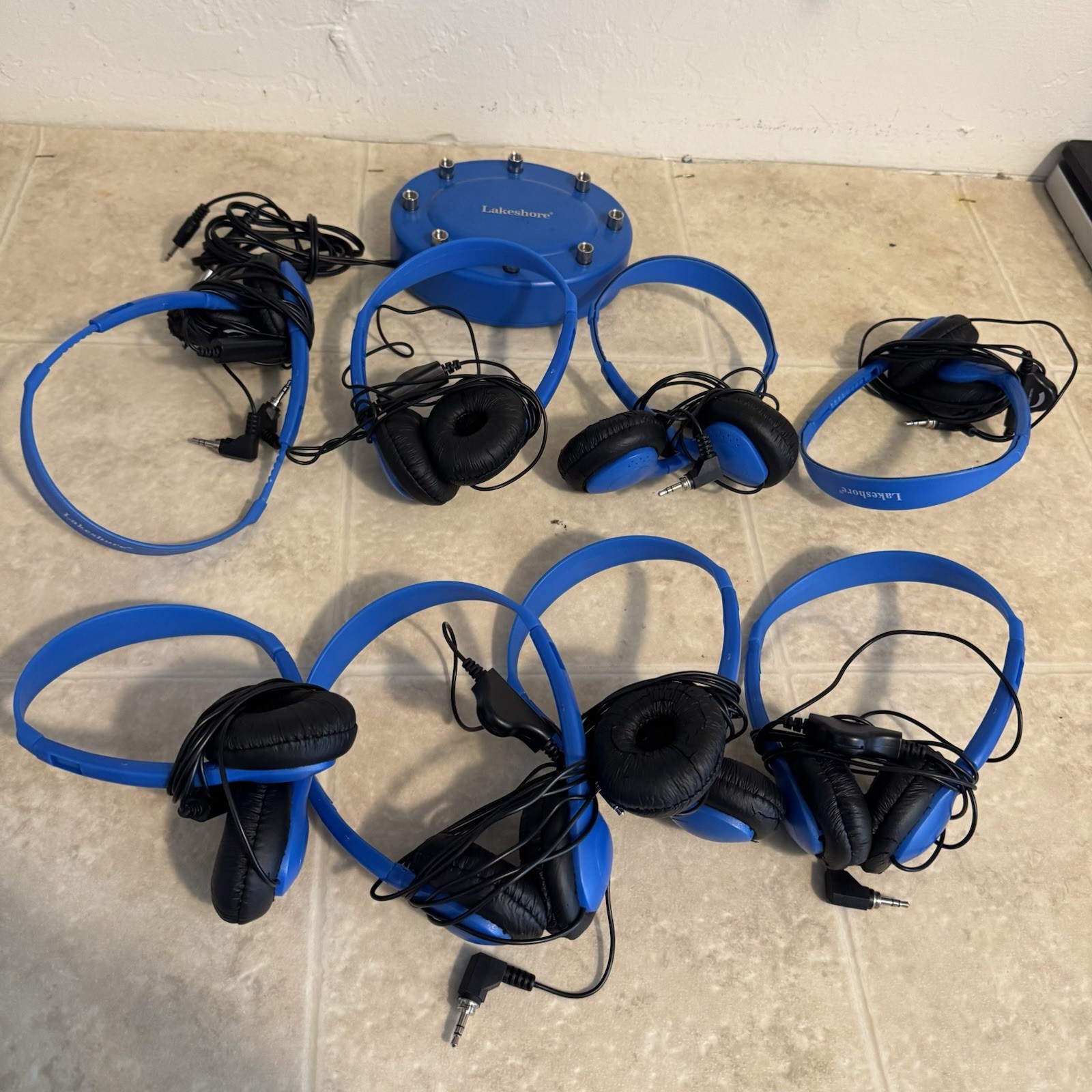 Lakeshore 8 Position Portable 7 Headphone Junction Box Listening