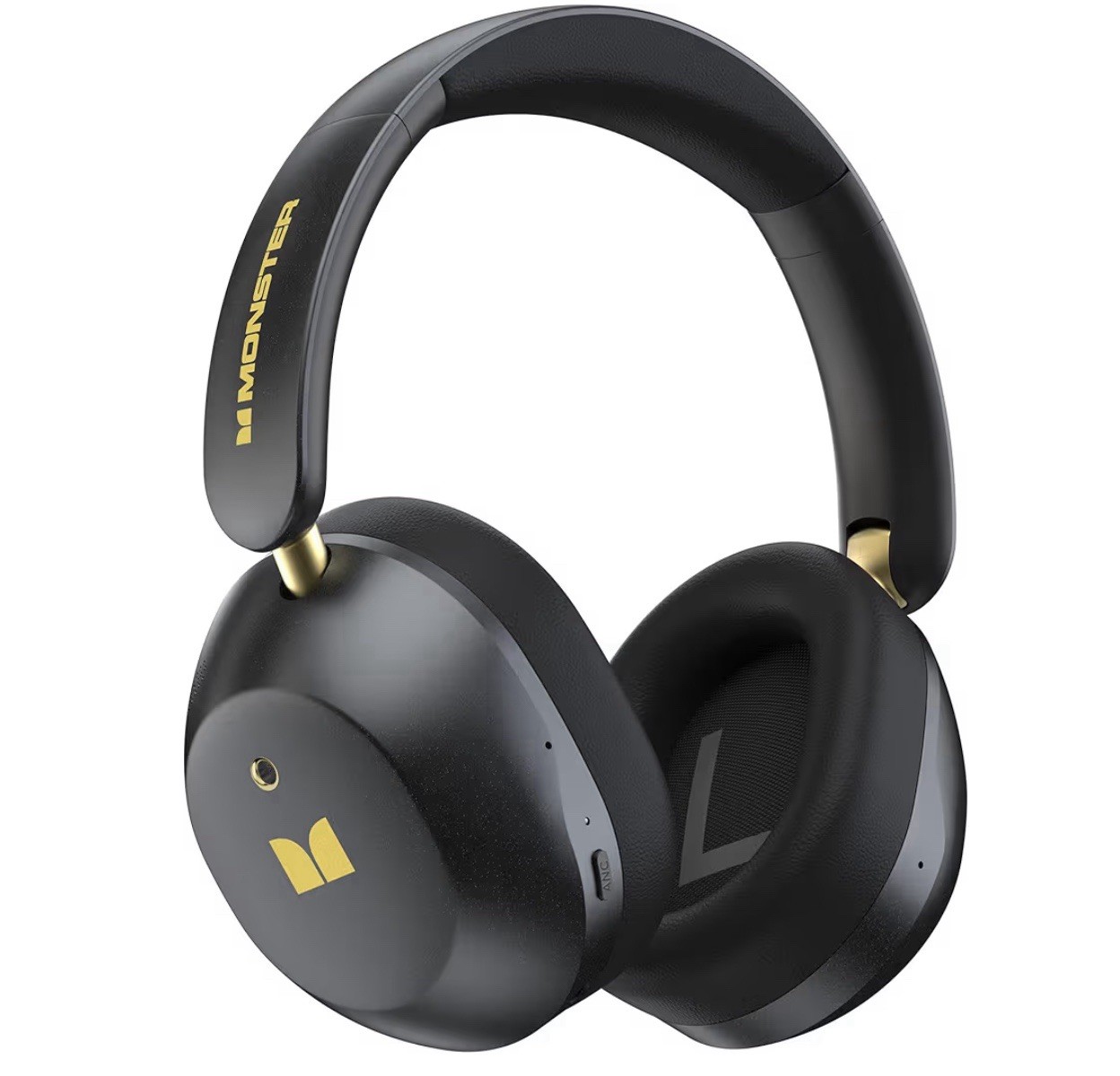 Monster Persona 6th ANC Bluetooth Headphones Black 40mm Drivers Noise Cancellat…