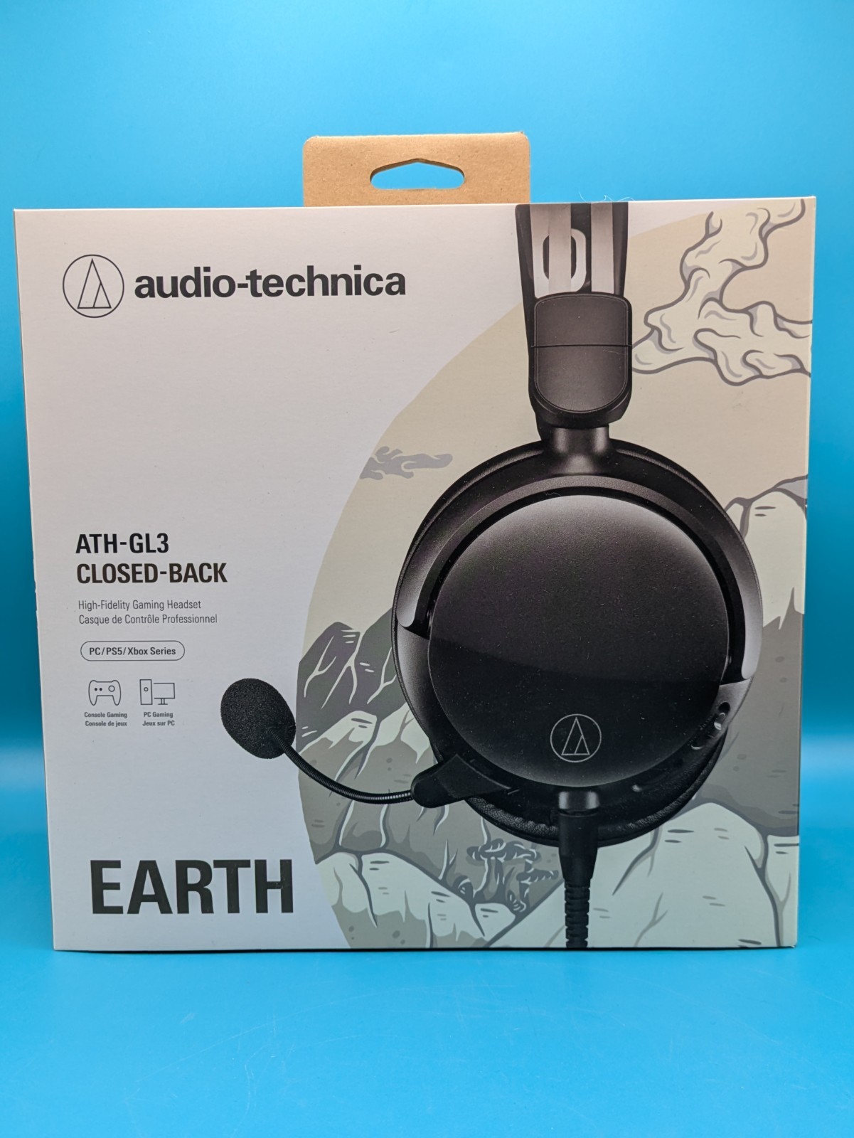 Audio-Technica ATH-GL3 CLOSED-BACK EARTH PC/PS5/Xbox Series Gaming Headsets NIB