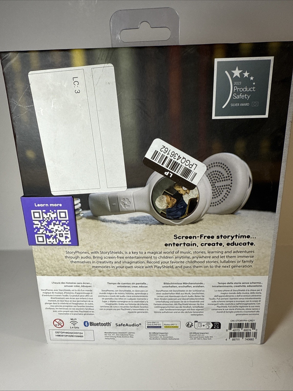 StoryPhones Storytelling Bluetooth Wireless Kids Headphones Intro Bundle – New