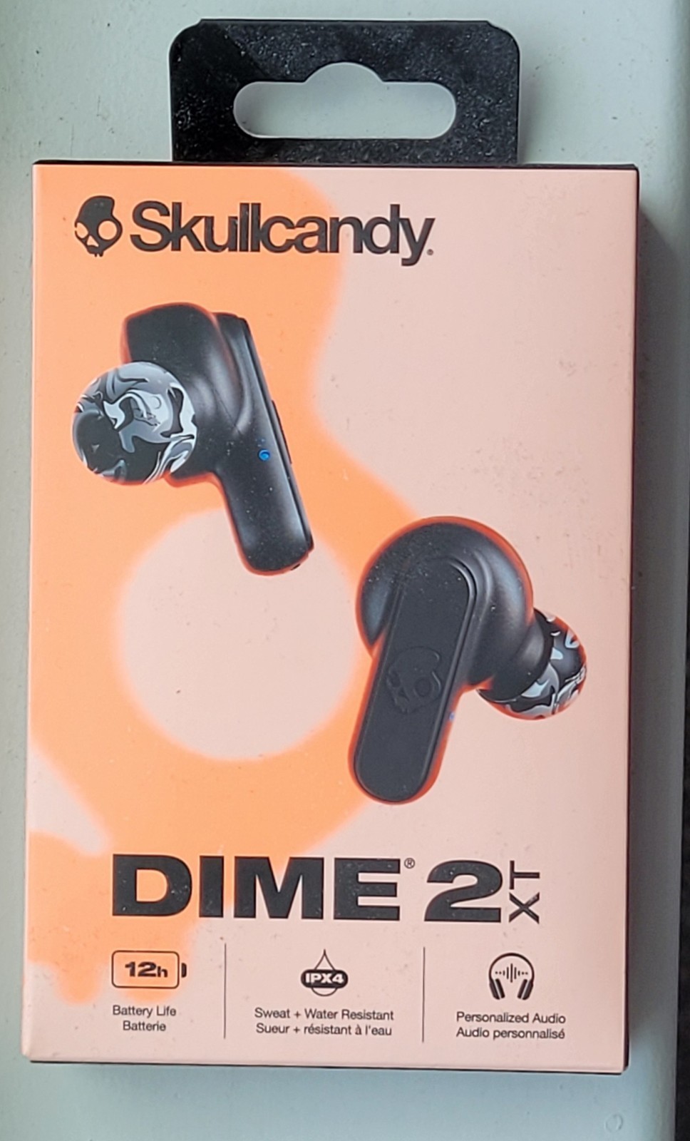 Skullcandy Dime XT 2 In Ear Earbuds Wireless Bluetooth Headphones – Black IPX4