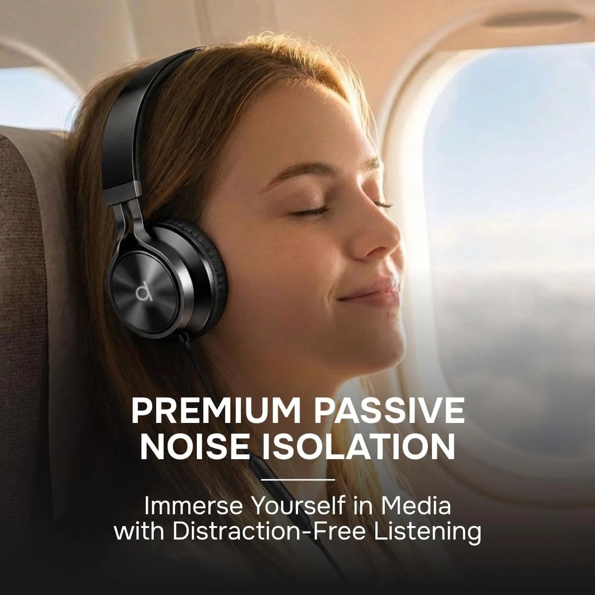 CL750 Wired Headphones with Mic – Noise Isolating Foldable Design for All Ages