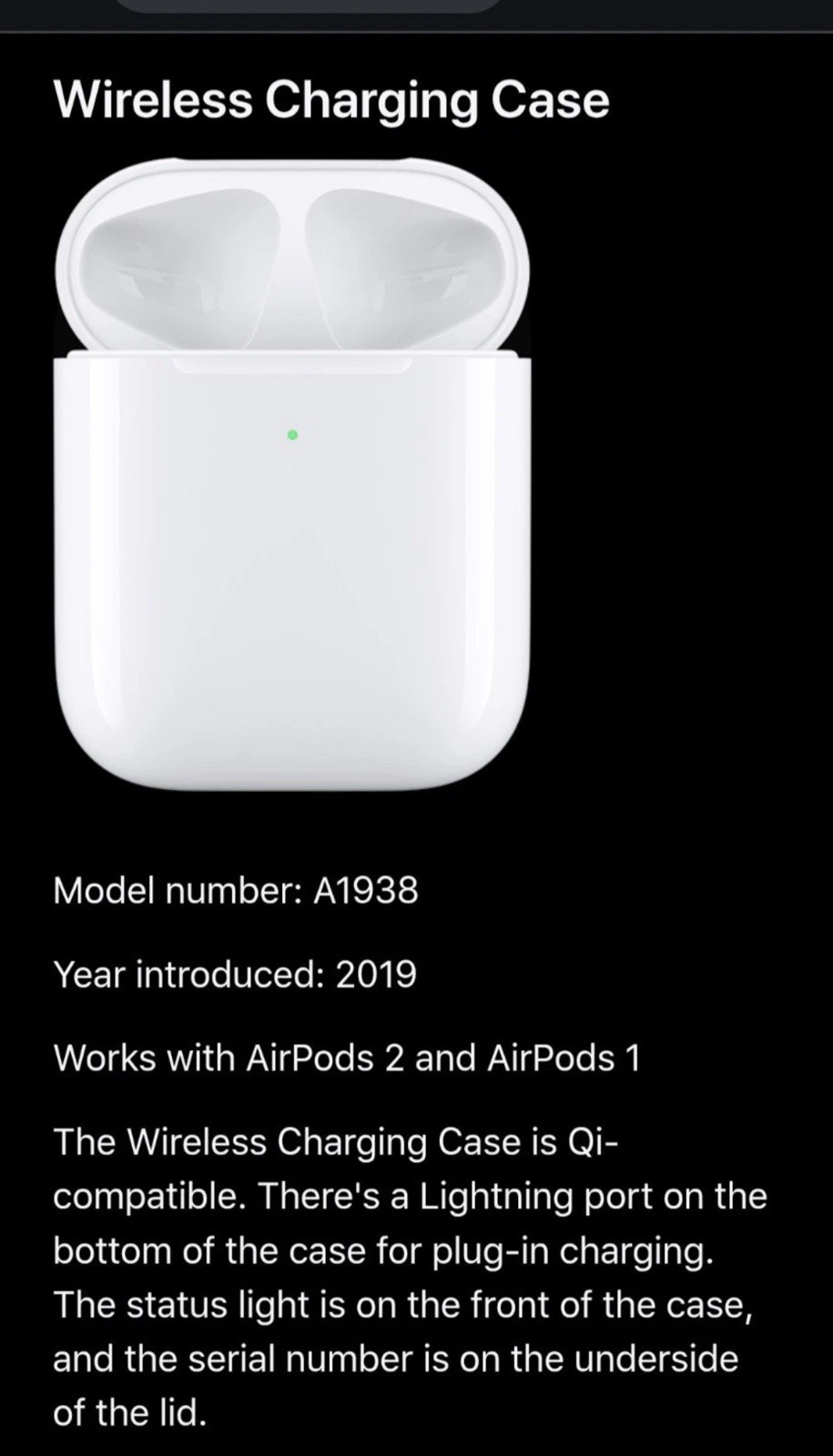Apple AirPods 2nd Gen Wireless Bluetooth Earbuds with Charging Case, White