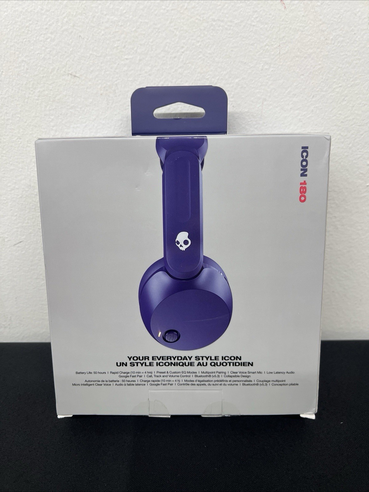 Skullcandy Icon 180 Wireless On-Ear Headphones – Purple NEW