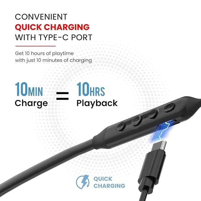 Portronics Harmonics Z5 Wireless Bluetooth Stereo Headset with 33Hrs blue