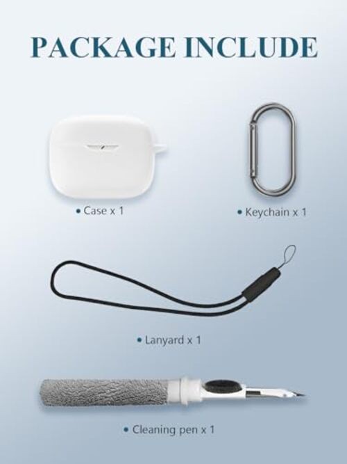 Case for JBL Vibe Beam 2/Vibe Beam – True Wireless Noise Cancelling WHITE
