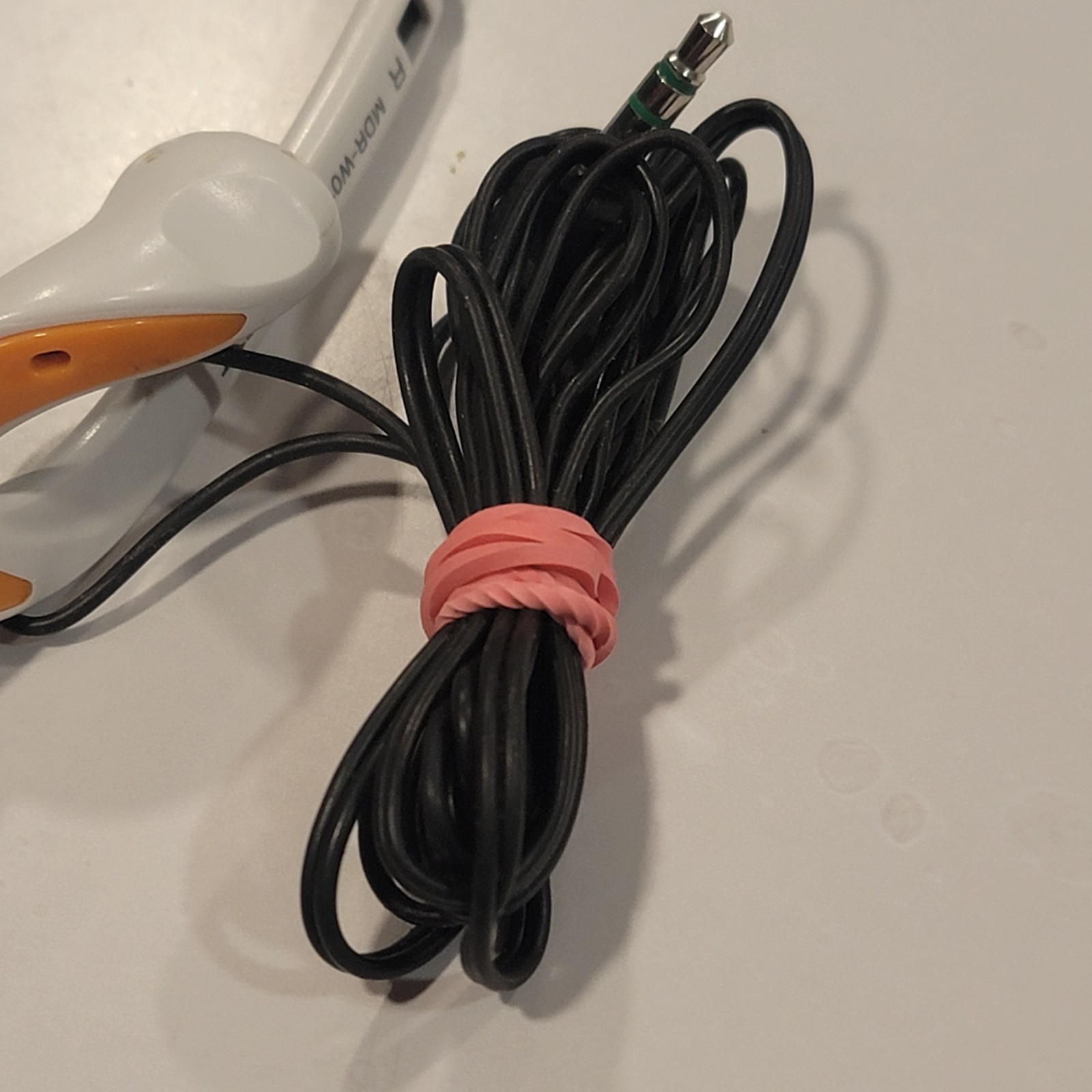 Vintage Sony MDR-W014 White Orange Jack In Ear Light Weight Earphones *READ*