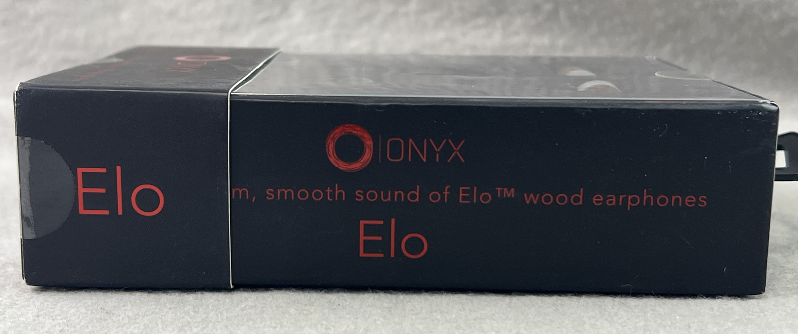 Genuine Onyx Elo Zebra Wood Wired Earphones Headphones w/ Sound Isolation SEALED