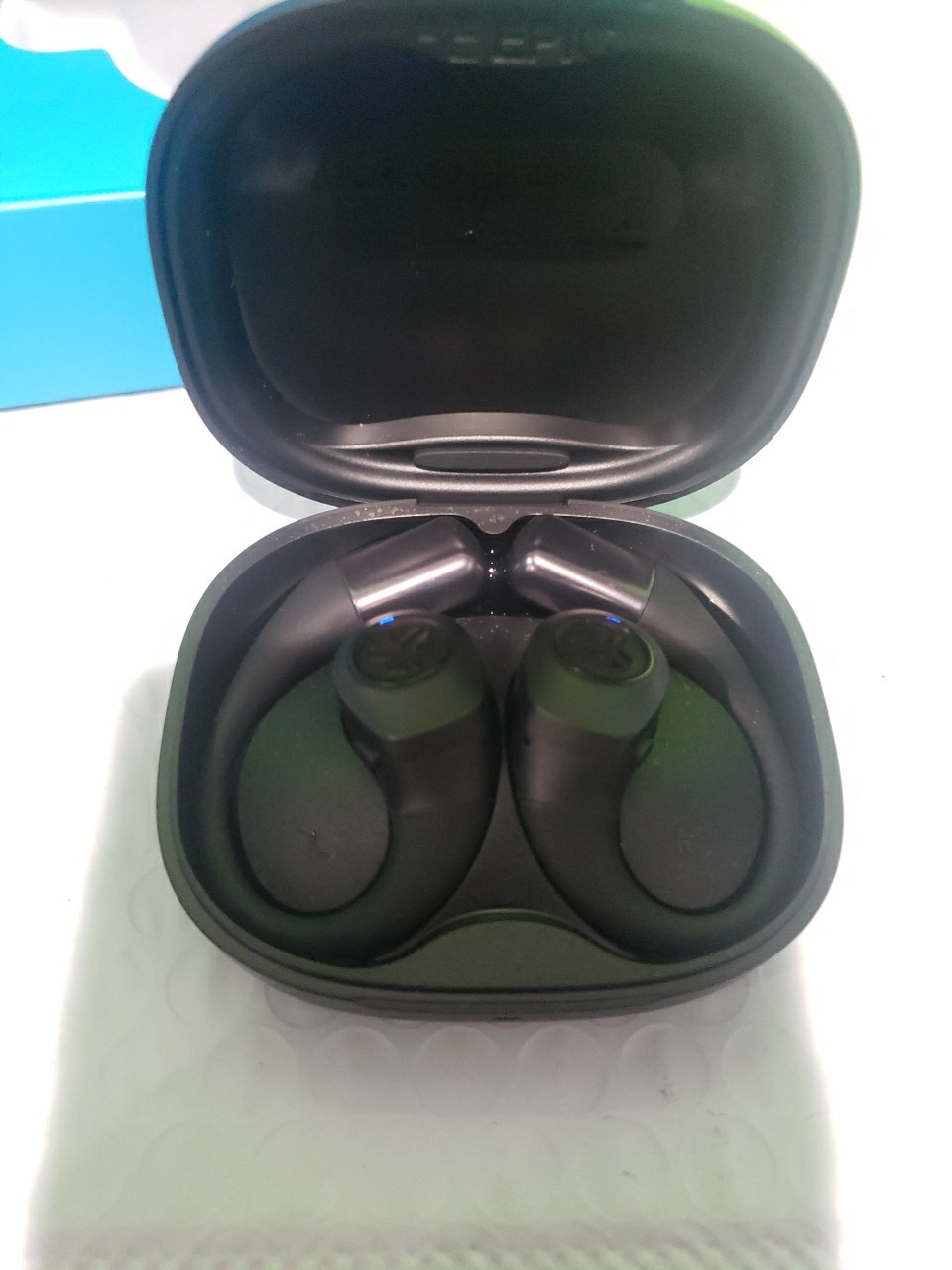 JLab – Epic Open Sport Air Conduction Wireless Earbuds – Black Open Box