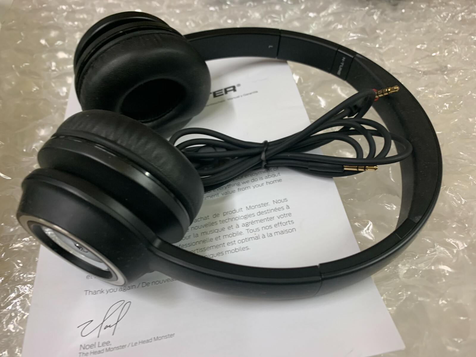 genuine Monster N-Tune colour it load noise isolation Headband Headphones Black