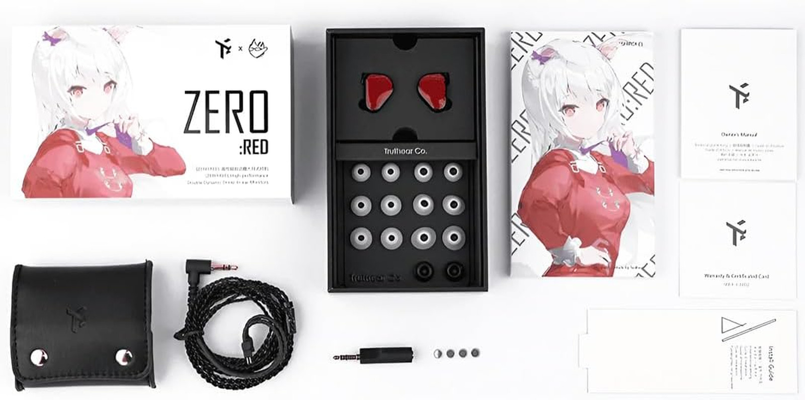 X Crinacle Zero: RED Dual Dynamic Drivers In-Ear Headphone Gaming Earbuds Hifi W
