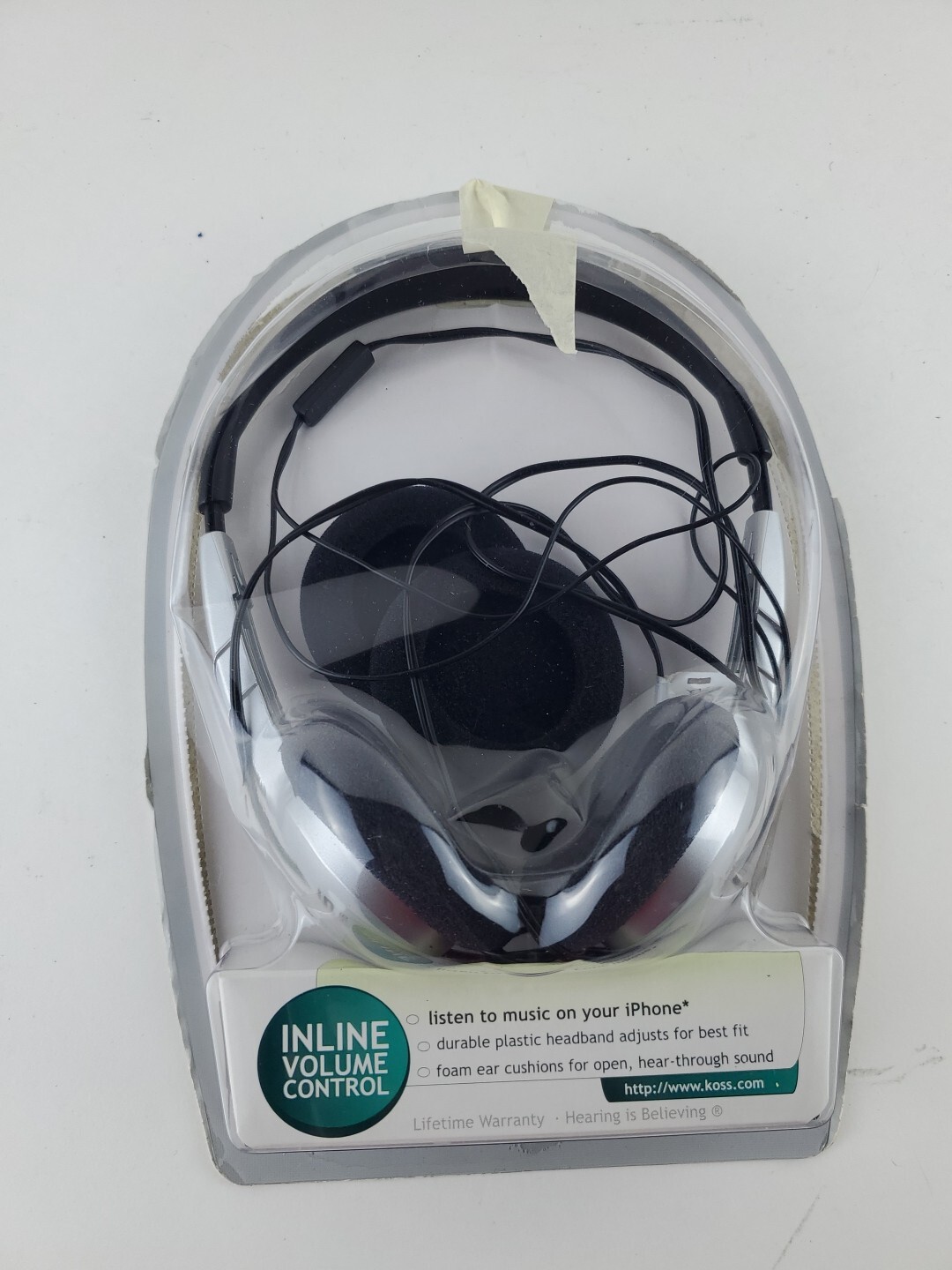 Koss KPH/6 Portable Stereophone Ultra Light Headphones Inline Volume Control