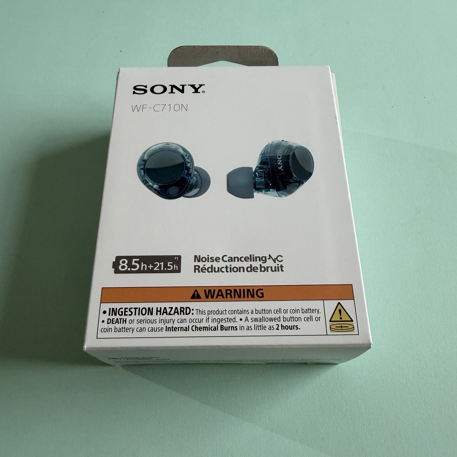 Sony WF-C710N Wireless Earbuds – Glass Blue – New [ FAST SHIPPING ]