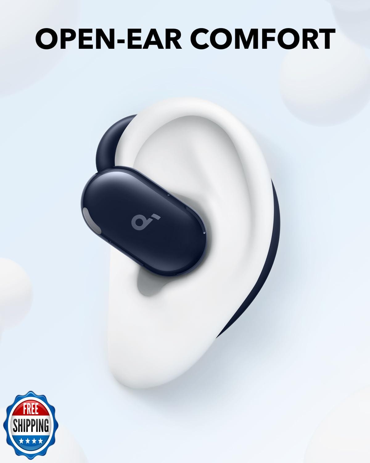 Soundcore V20i by Anker Open-Ear Headphones, Adjustable Ear Hooks