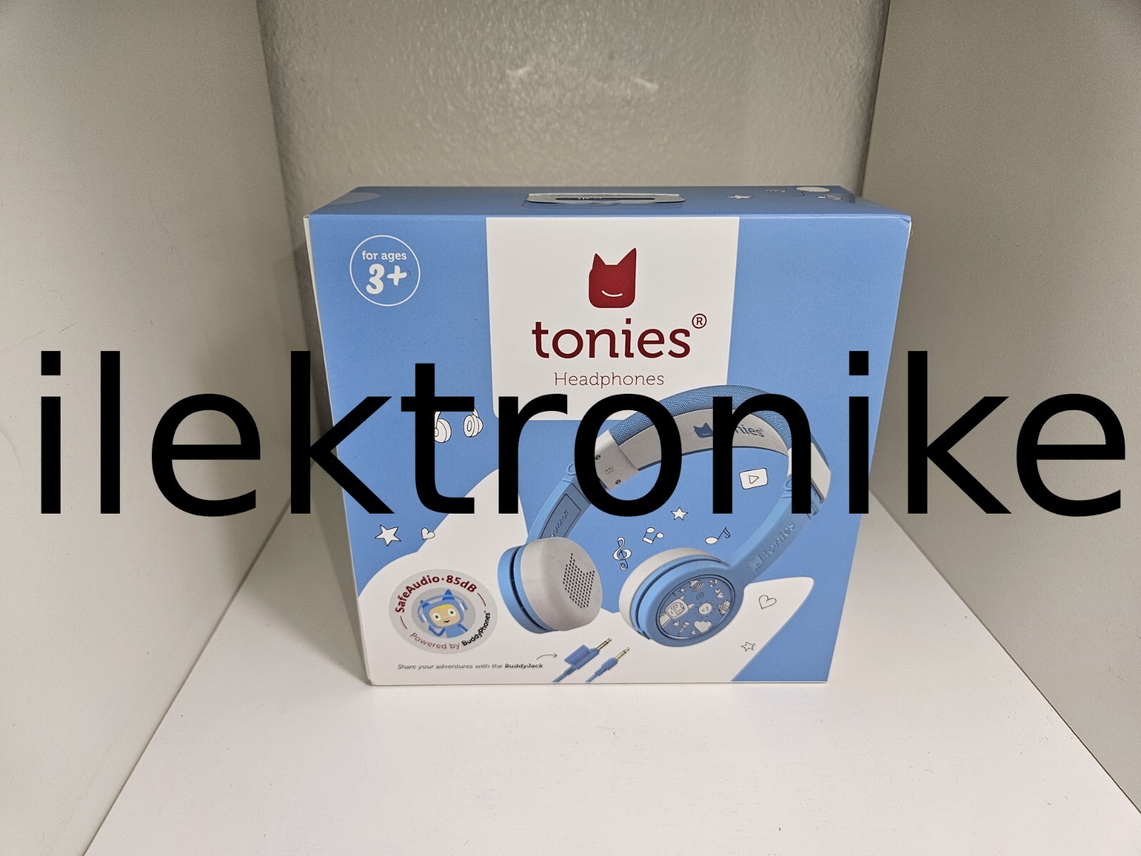 Brand NEW Tonies Kids Headphones Wired Foldable Durable Audio Light Blue