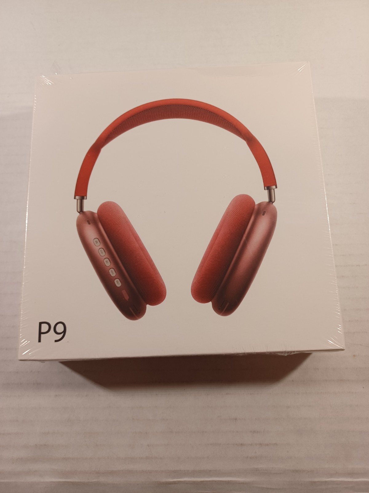 New P9 Wireless Bluetooth Noise Cancelling Headphones W/Microphone – Red