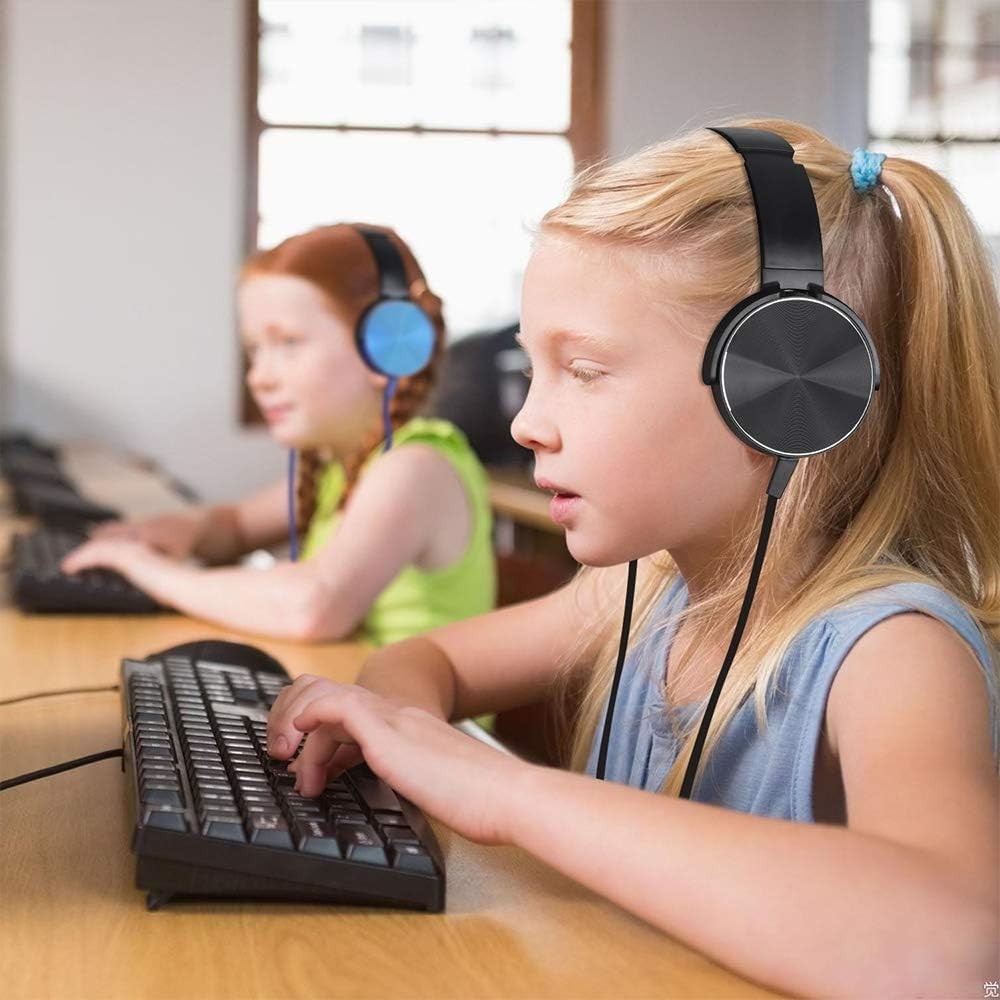 Bulk Headphones with Microphone 10 Pack for Classroom ，Wholesale Heavy Duty W…