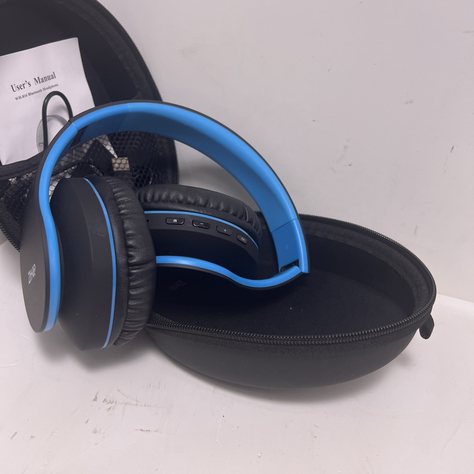 Bluetooth Headphones Over-Ear, Foldable Wireless and Wired Stereo Headset Mic