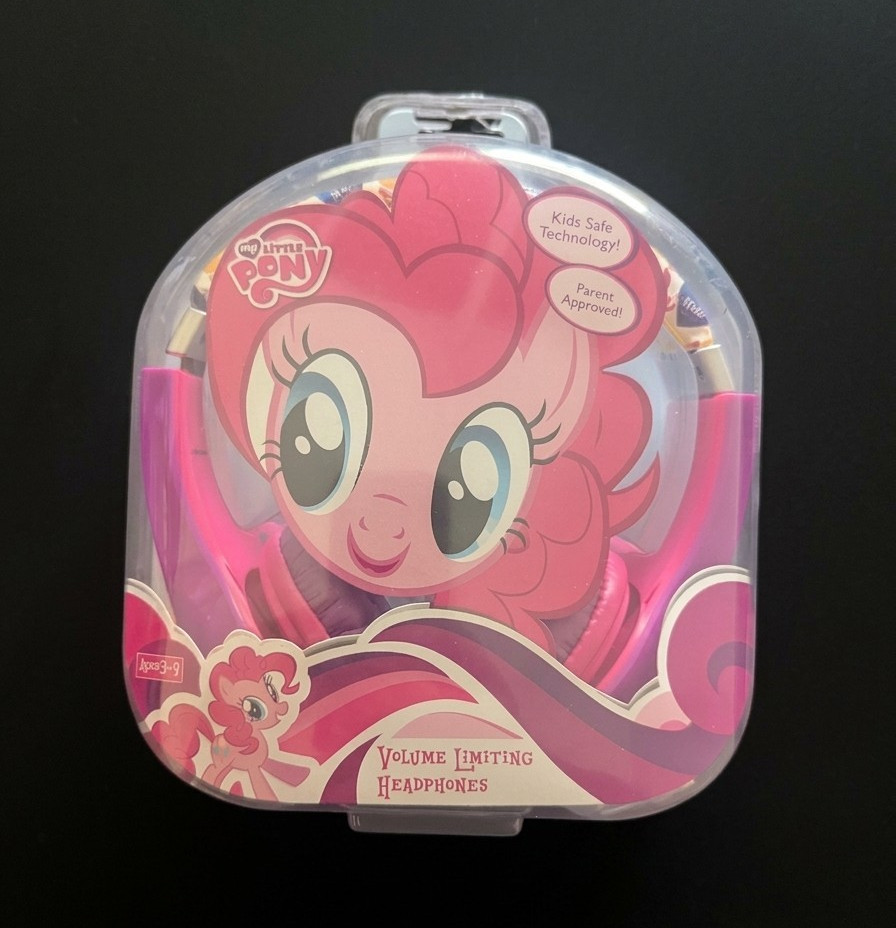 My Little Pony Volume Limiting Kids On-Ear Headphones Pink/Purple 3.5mm