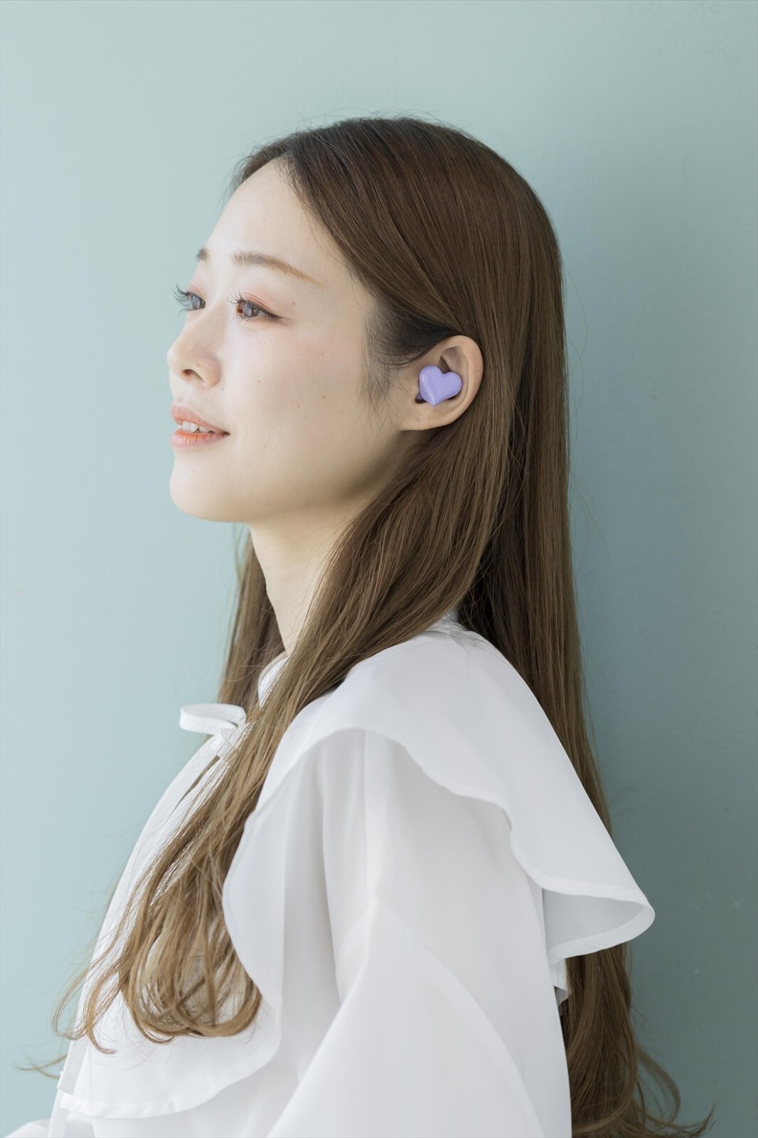 Softbank Selection Heart Buds Wireless Earphones Purple Dynamic 6mm HeartBuds