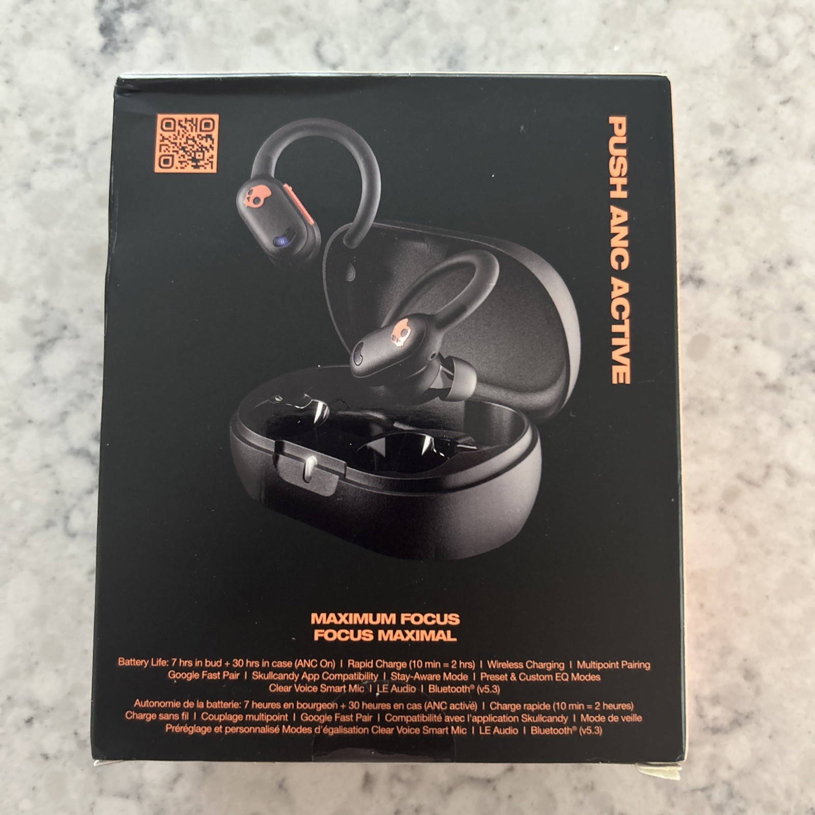 New Skullcandy Push ANC Active in-Ear Wireless Earbuds, 58 Hr Battery, IP67