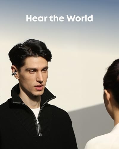 Soundcore AeroClip by Anker, Open-Ear Earbuds, Clip-On normal midnight black