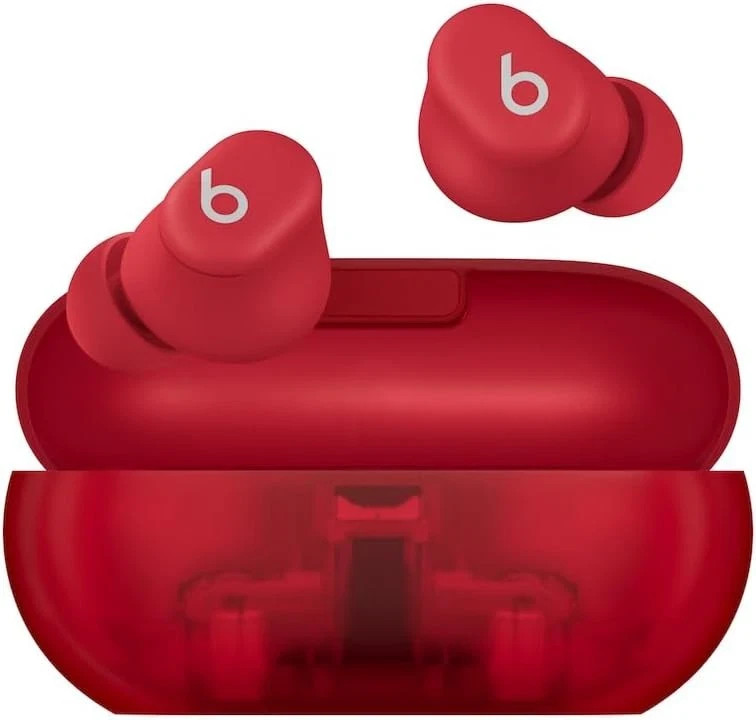 Beats Solo Buds True Wireless Earbuds – Transparent Red NOB