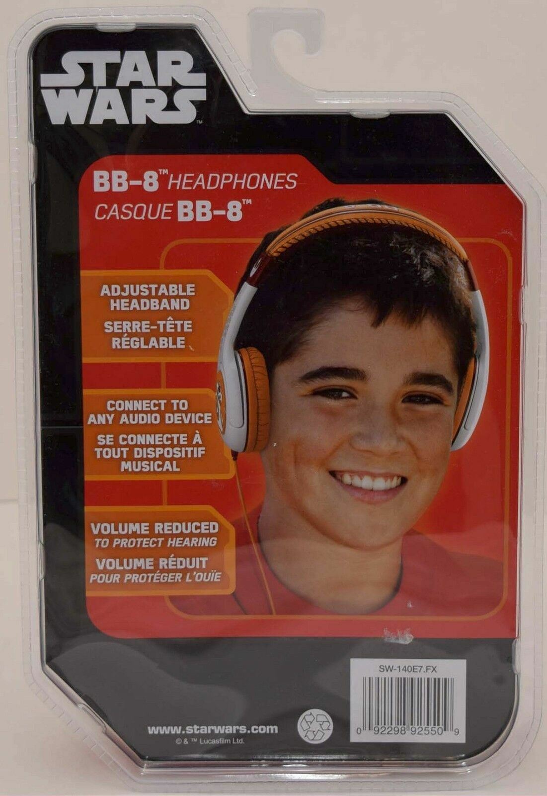 NEW OFFICIAL Disney eKids Star Wars Force Awakens BB-8 Headphones BB8 iHome kids