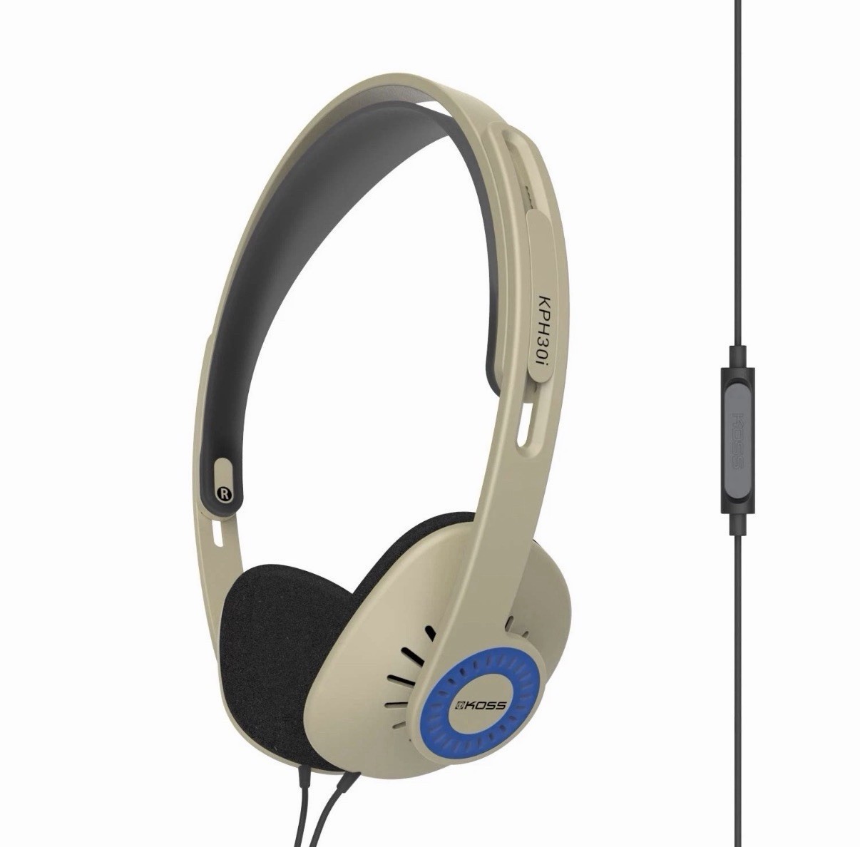On-Ear Headphones with Microphone, Touch Control, Wired 3.5mm, Retro Style