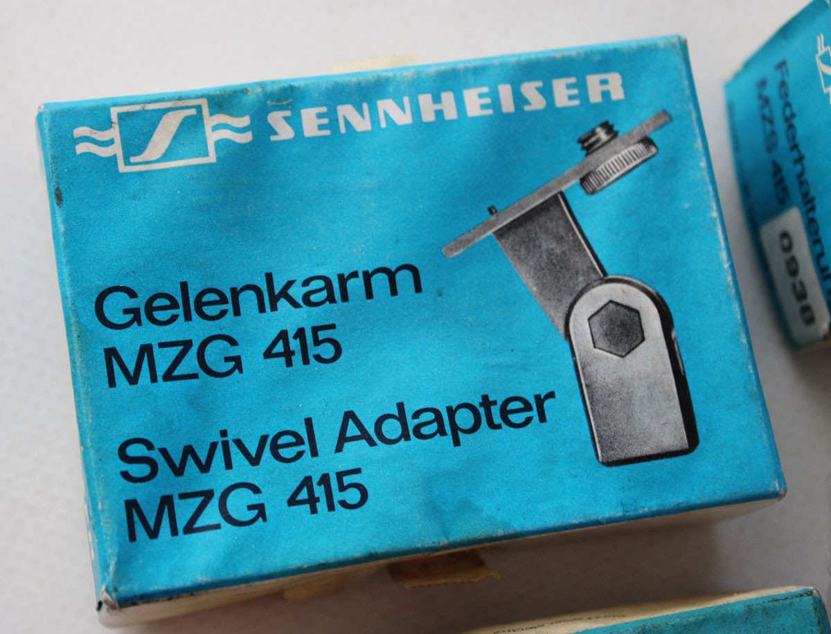 4x Vintage 70’s SENNHEISER MZG MZS MZQ 415 Swivel Adapter MZA 406 West Germany !