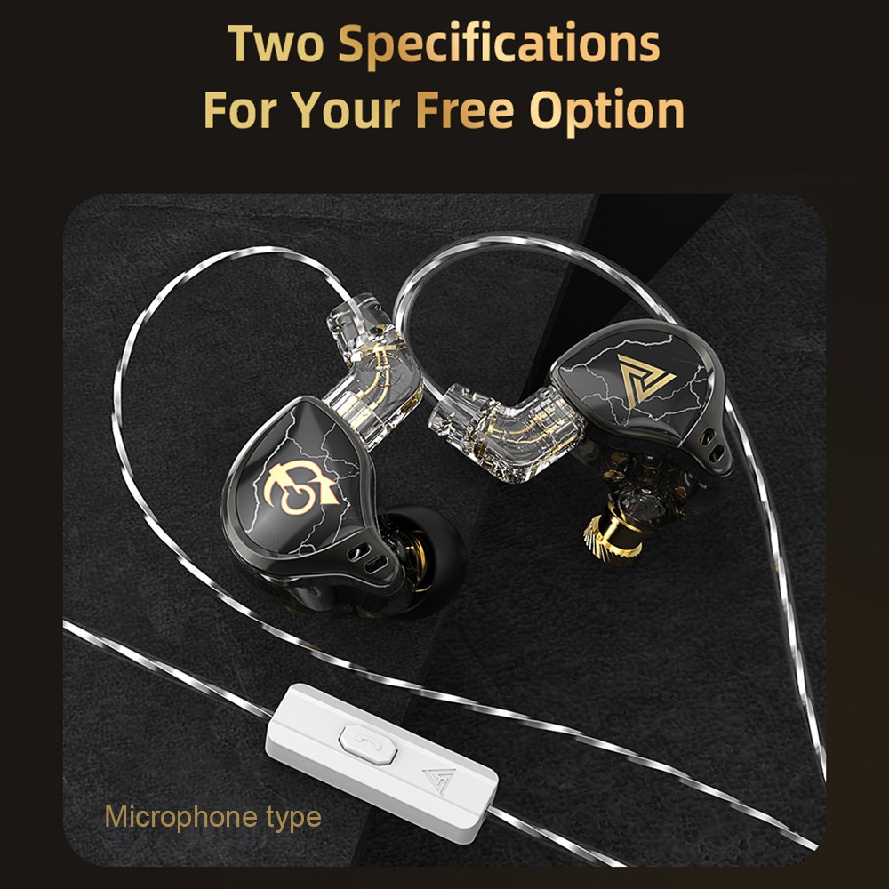 QKZ In-ear Wired Earphones Monitor Headphones HIFI Professional Titan DFOM