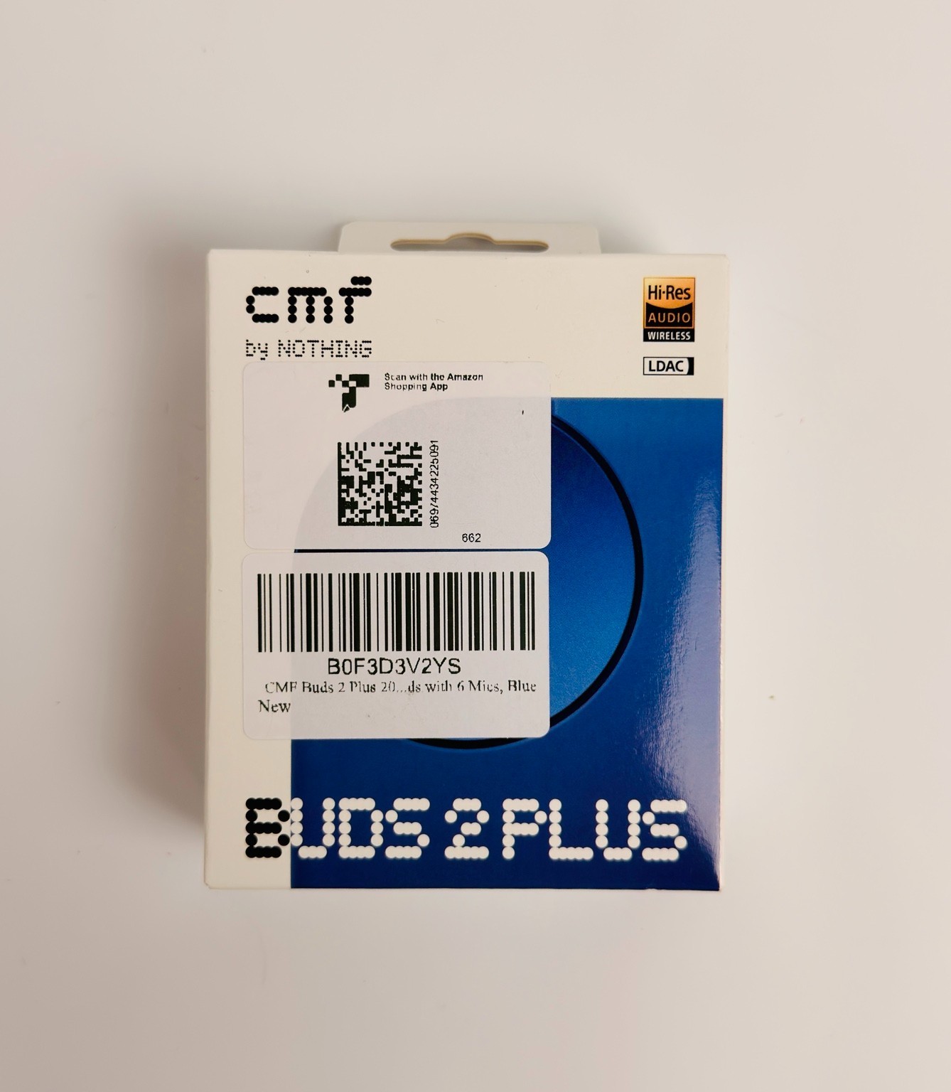 CMF by Nothing Buds 2 Plus Blue New Sealed 50dB ANC LDAC Wireless Earbuds