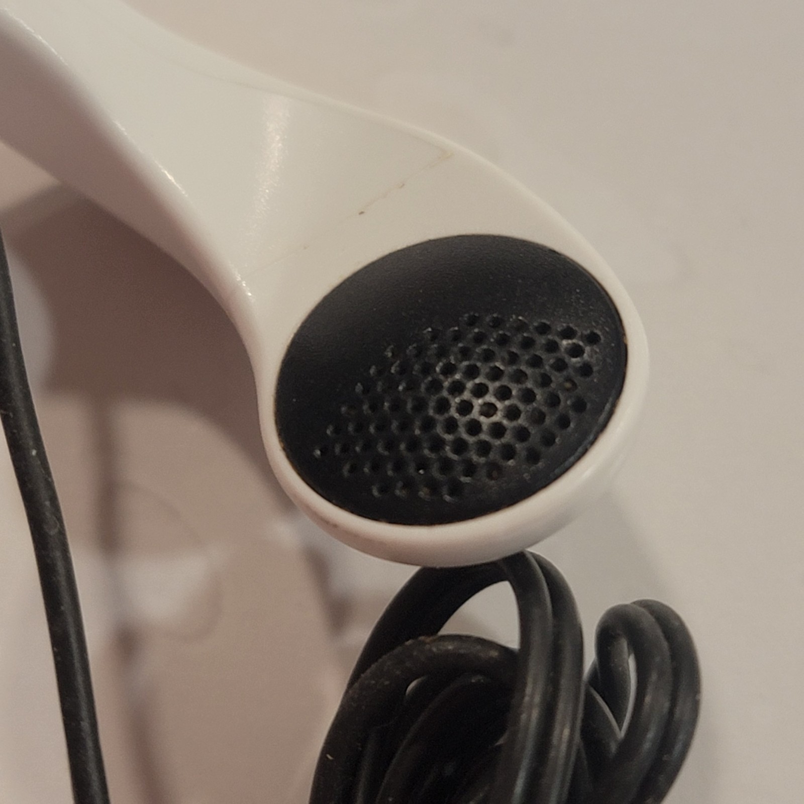 Vintage Sony MDR-W014 White Orange Jack In Ear Light Weight Earphones *READ*