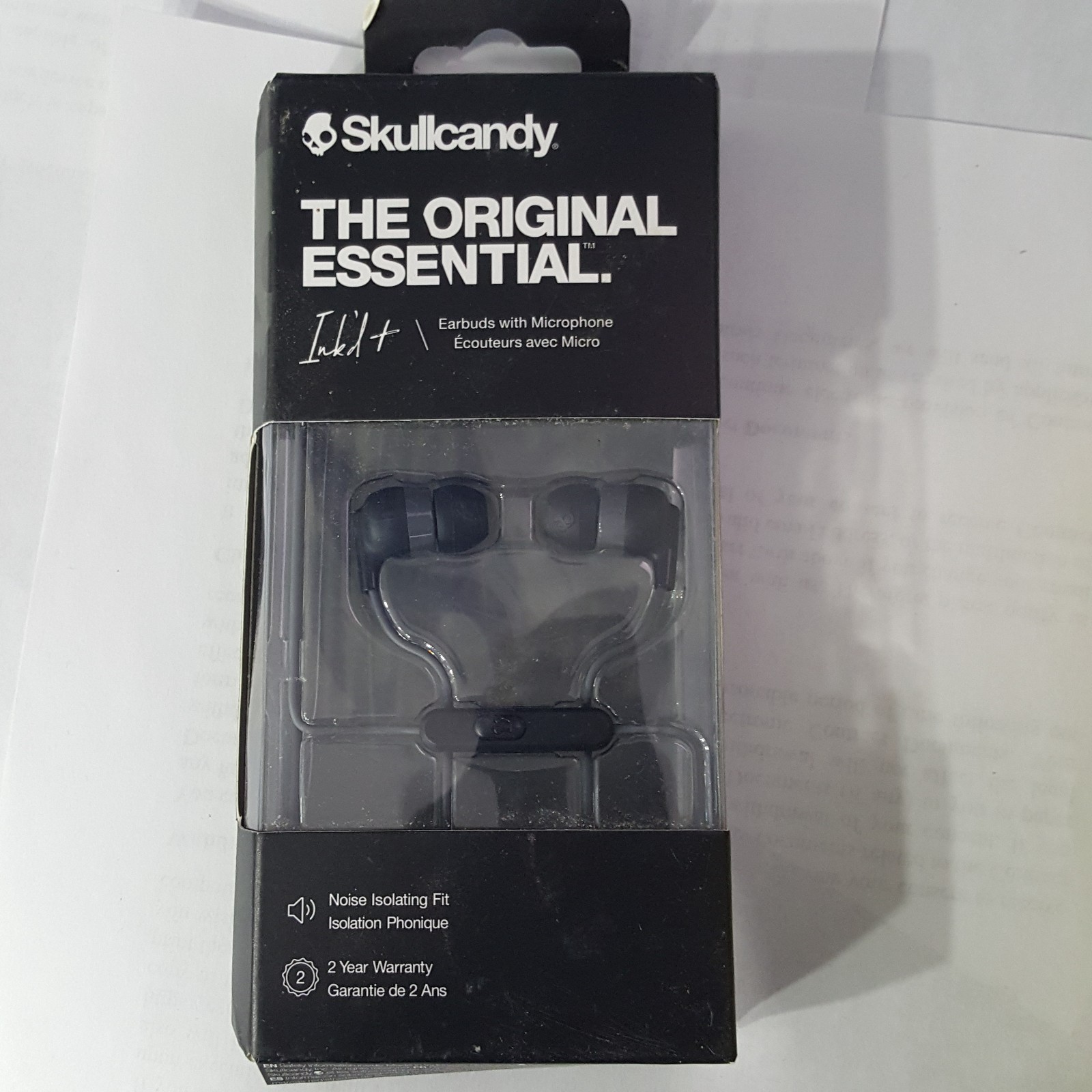 Skullcandy The Original Essential Wired Earbuds with Microphone INKD+ new