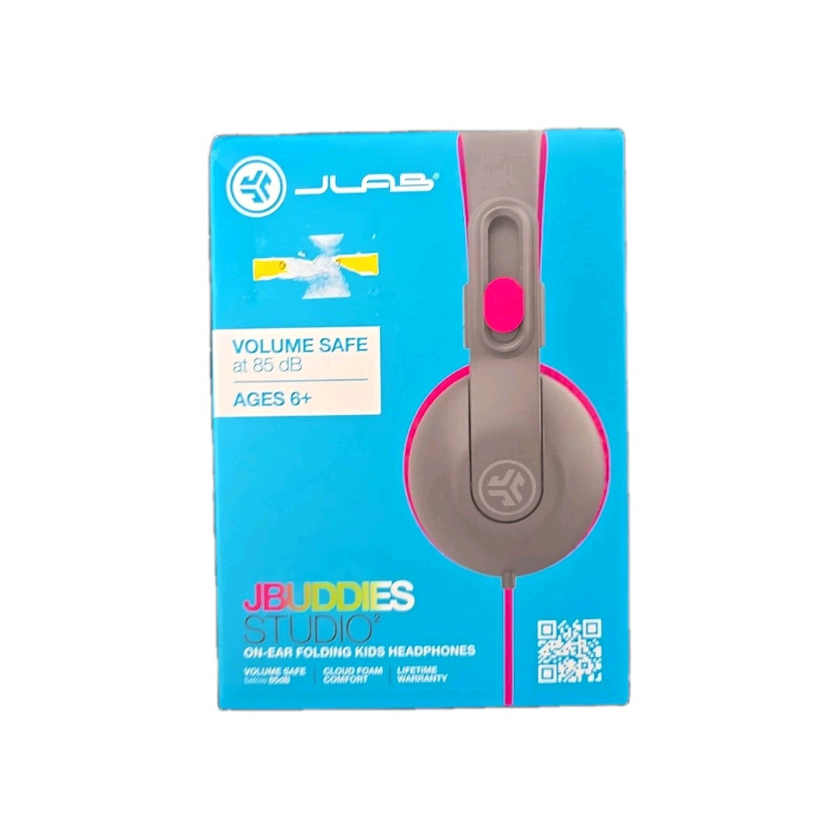 JLAB JBuddies Studio 2 Wired Kids Headphones FOLD VOLUME SAFE USB-to-3.5 mm